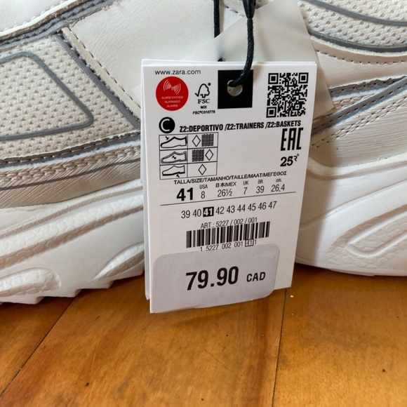 Zara Men sneakers size 41 - Picture 4 of 8